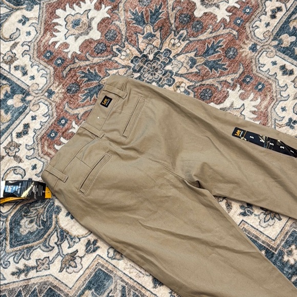 Lee Uniforms 3 Original Skinny Leg Juniors Khaki Tan Pants - Picture 7 of 8